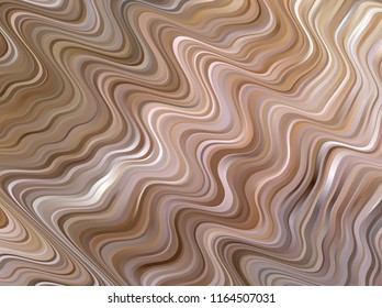 Abstract pattern with bent  lines. Colorful illustration in abstract marble style with gradient. Elegant bright background, liquid texture for your booklets, covers, banners.  Vector illustration