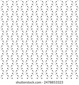 Abstractas patrón de círculos negros sobre fondo blanco. Un patrón sin fisuras de puntos negros formando un patrón de espiga. Plantilla para el fondo, postales, productos promocionales, folletos, envoltura