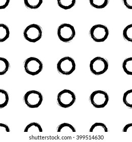 Abstract Pattern - Black Grunge Rings