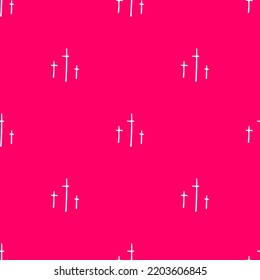 Abstract pattern with black seamless patterns halloween crosses on white background for web design. Halloween seamless pattern. Vector abstract illustration. Isolated vector illustration.