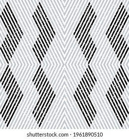 Abstract pattern with black and silver gray stripes.eps