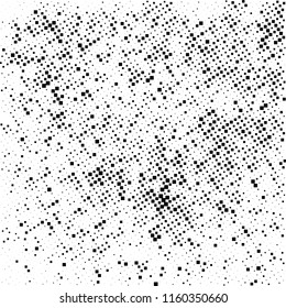 Abstract pattern of black squares on white background