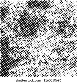 Abstract pattern of black squares on white background