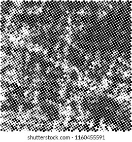 Abstract pattern of black squares on white background