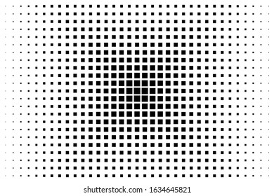 Abstract pattern with black squares on white backg
