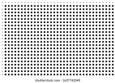 Abstract pattern with black squares on white back