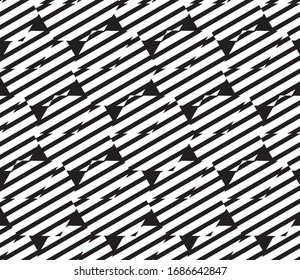 Abstract pattern with black stripes(cube)