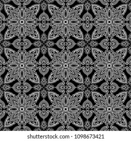 Abstract pattern black and whit doodle Sketch