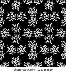 Abstract pattern black and whit doodle Sketch