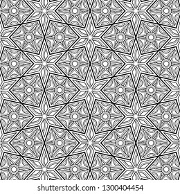 Abstract pattern black and whit doodle Sketch