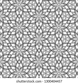 Abstract pattern black and whit doodle Sketch