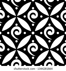 Abstract pattern black and whit doodle Sketch
