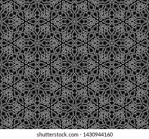 Abstract pattern black and whit  doodle Sketch