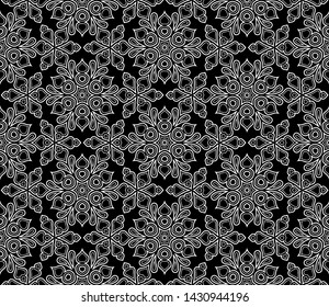 Abstract pattern black and whit  doodle Sketch