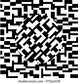 Abstract pattern in black and white