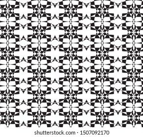 Abstract pattern black and white color for background and wallpaper
