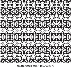 Abstract pattern black and white color for background and wallpaper