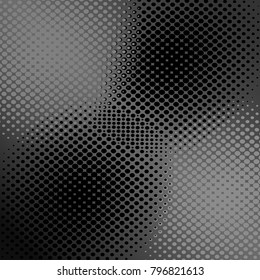 Abstract pattern of black and white dotted, that make up wavy futuristic lines and figures. Vector illustration for website design, textiles, wallpapers, postcards, poster, labels mock-up.