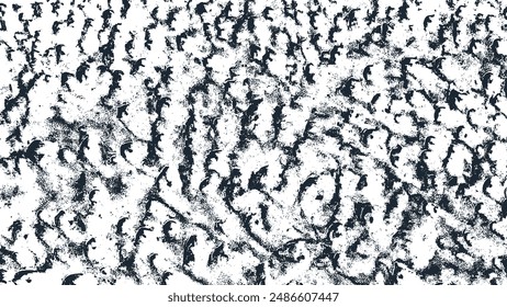 Abstract pattern. Black and white grunge. Distress overlay texture. Surface dust. Rough dirty wall background concept. Worn, torn, weathered effect. Vector illustration, EPS 10.
