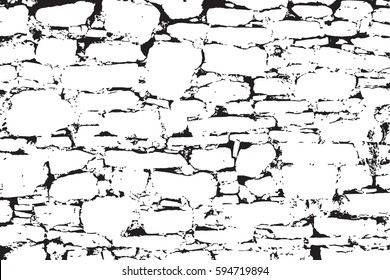 Abstract pattern of black and white grunge texture. Vector illustration