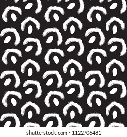 Abstract Pattern. Black and White. Seamless. Vector.