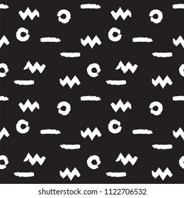 Abstract Pattern. Black and White. Seamless. Vector.