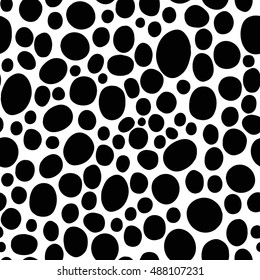 Abstract pattern. Black and white. Vector seamless
