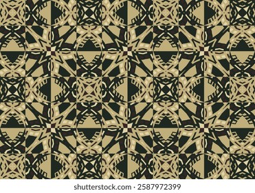 Abstract pattern in black yellow white for decoration, paper, tiles, textiles, carpet, pillows. Home decor, interior design.