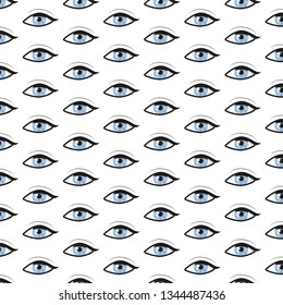 abstract pattern with blue eyes. Vector background.