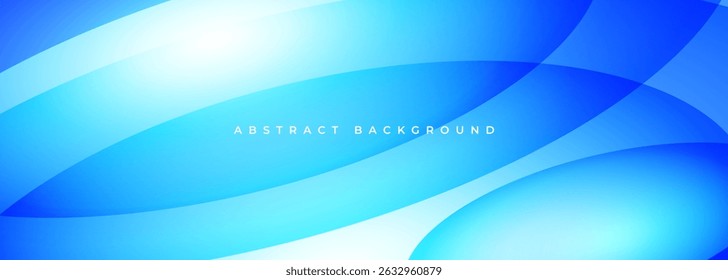 Abstract pattern blue geometric banner design. Modern wide vector background with circle shapes.