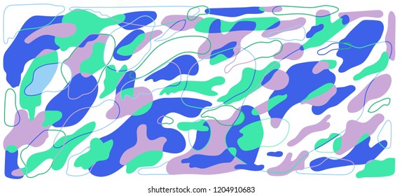 abstract pattern in Blue green purple color tone
