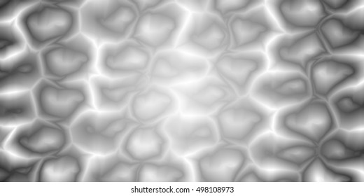 Abstract pattern with blurred geometrical figures. Monochrome image.