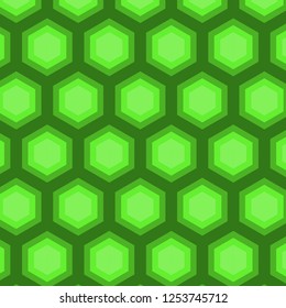 Abstract pattern box green