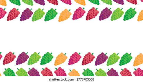 abstract pattern bright beautiful grapes