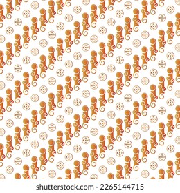 An abstract pattern with a bright orange color texture can be used for home or other wall decoration