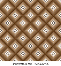 Abstract pattern of brown square seamless pattern. Fashion graphic background. Modern stylish abstract texture. Design colorful template for prints, textile, wrapping, wallpaper. Vector illustration