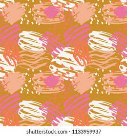 Abstract pattern with brush strokes. Perfect design for posters, cards, textile, web pages.