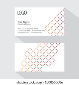 diseño abstracto de tarjetas de visita