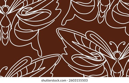 Abstract pattern butterfly ornament decoration