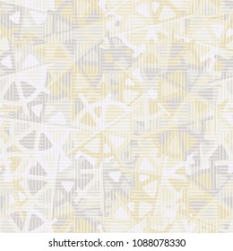 Abstract pattern in camouflage style covered with a striped chess field. Seamless texture.
