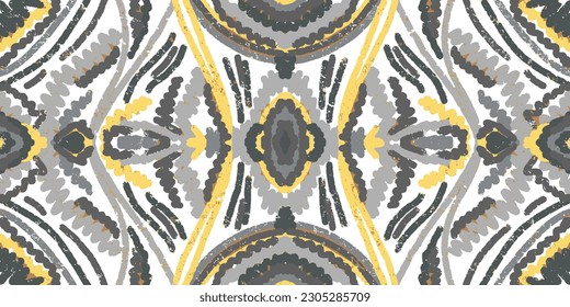 Abstract pattern of a carpet. Ikat style. Grunge texture. The background. Element for design	
