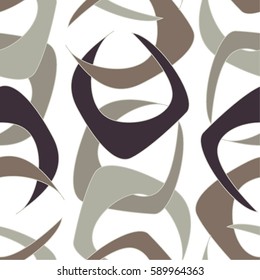 Abstract pattern, chain, scribble, seamless vector background.