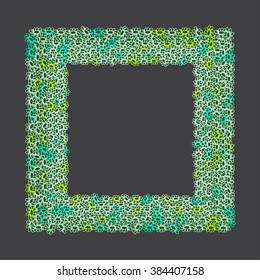 abstract pattern with chamomiles