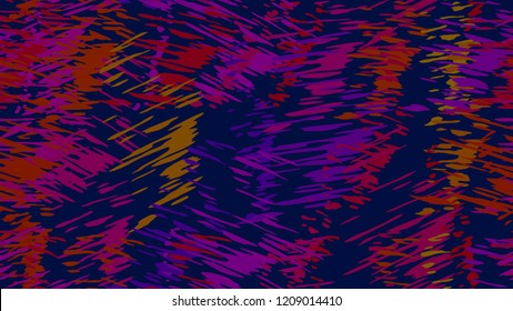 Abstract pattern of chaotic color strokes, dots, scratches Element for bright packaging, tile, textile, background, wallpaper, cover design. Brush strokes, strokes, streaks of paint