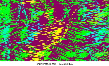 Abstract pattern of chaotic color strokes, dots, scratches. The idea of bright packaging design, tiles, textiles, backgrounds, wallpapers, covers. Brush strokes, strokes, streaks of paint.