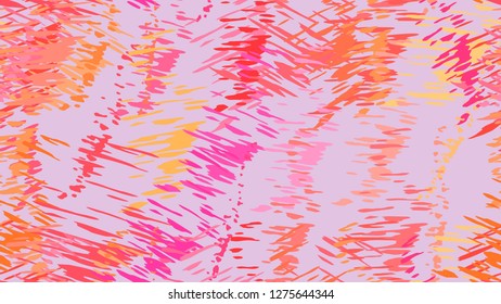 Abstract pattern of chaotic color strokes, dots, scratches. Element for bright packaging, tile, textile, background, wallpaper, cover design. Brush strokes, strokes, streaks of paint.