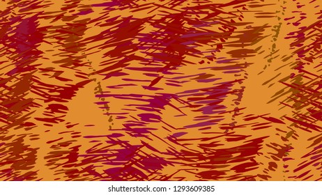 Abstract pattern of chaotic color strokes, dots, scratches. The idea of bright packaging design, tiles, textiles, backgrounds, wallpapers, covers. Brush strokes, strokes, streaks of paint.