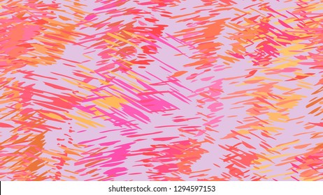 Abstract pattern of chaotic color strokes, dots, scratches. The idea of bright packaging design, tiles, textiles, backgrounds, wallpapers, covers. Brush strokes, strokes, streaks of paint.