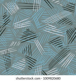 Abstract Pattern with chaotic strokes . Artistic contemporary  seamless texture. Ready design ideas for for poster, trendy card, invitation, placard, brochure, flyer, presentation and more.