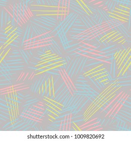 Abstract Pattern with chaotic strokes . Artistic contemporary  seamless texture. Ready design ideas for for poster, trendy card, invitation, placard, brochure, flyer, presentation and more.